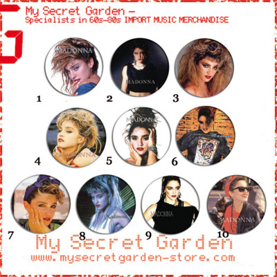 Madonna - 80's Portrait Pinback Button Badge Set 2a or 2b( or Hair Ties / 4.4 cm Badge / Magnet / Keychain Set )